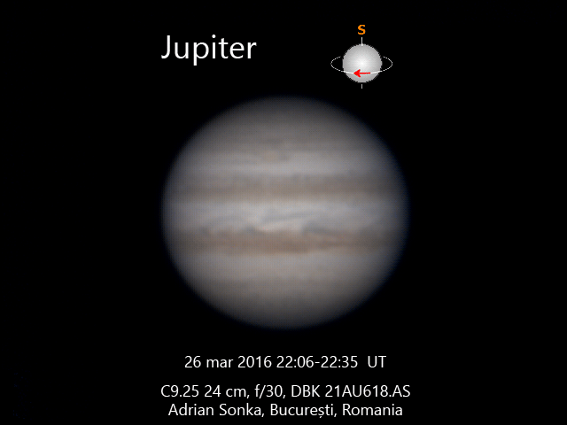 Imagini: Jupiter - 2016 | Șonka Adrian - Astronomie